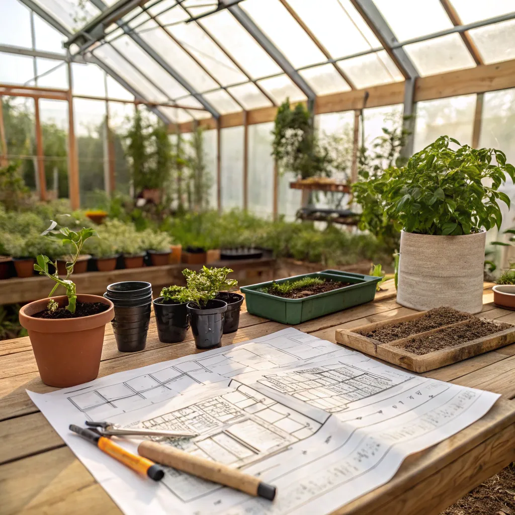 Initial garden design planning